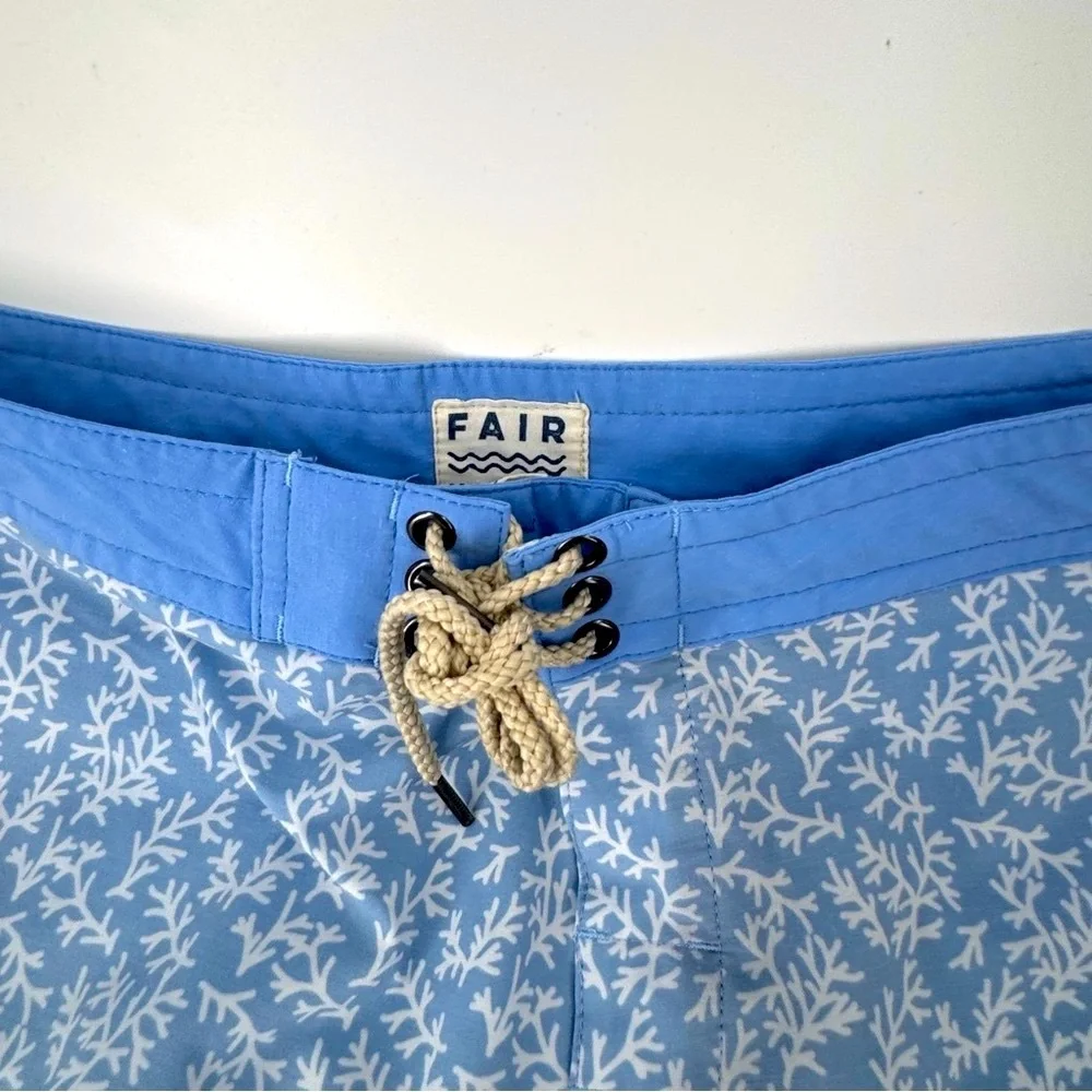 Fair Harbor‎ Blue and White Swim Board Shorts - Picture 6 of 9
